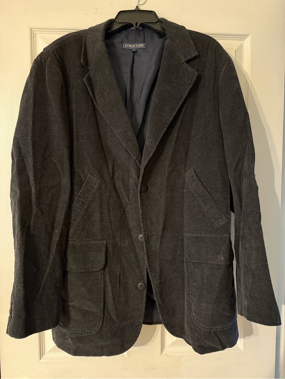 Structure Dark Gray Corduroy Blazer